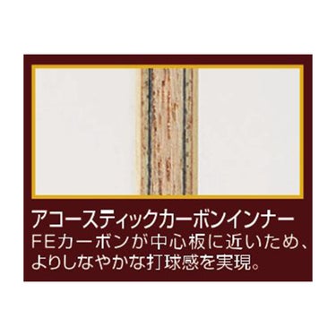 ニッタク Nittaku　卓球ラケット アコースティックカーボンインナーC 中国式ペンラケット NC-0192 卓球ラケットの別面または別角度を確認できる画像