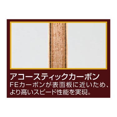 ニッタク Nittaku　卓球ラケット アコースティックカーボン G-REVISION シェークラケット NC-0494 NC-0495 ラケットの構造・特徴を説明する画像