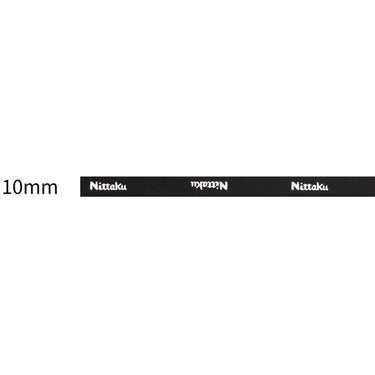 ニッタク Nittaku　得用ガードテープ2 10mm NL-9269 ブラック（01） ラケットへの貼り付け状態や使用方法を確認できる画像