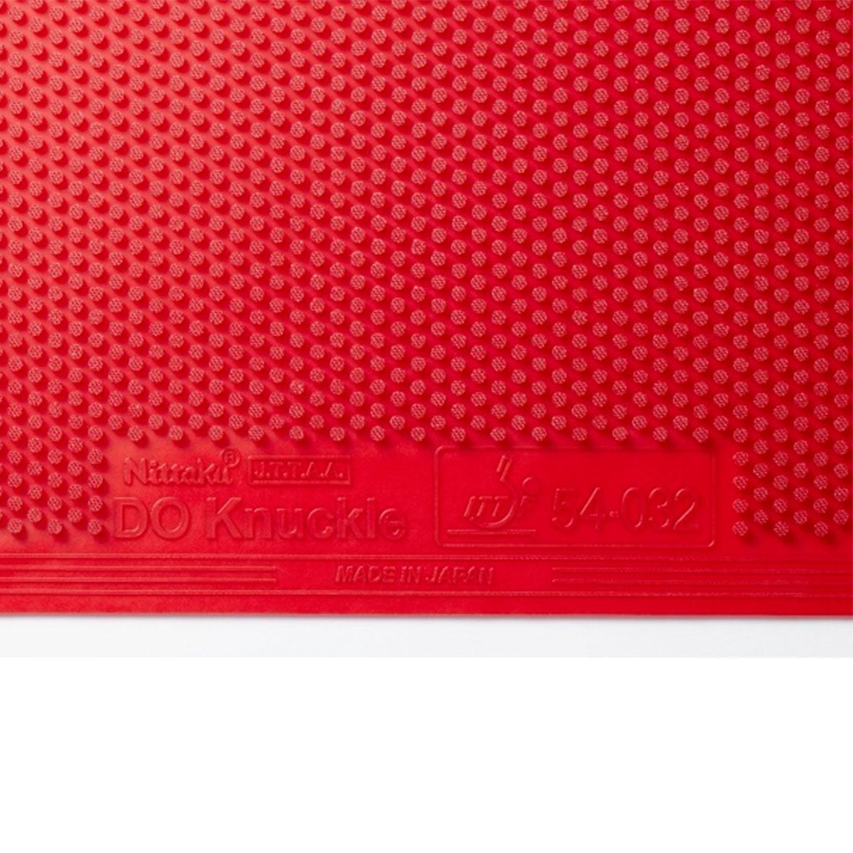 ニッタク Nittaku　ドナックル 1枚 卓球ラバー NR-8572 レッド（20） 卓球ラバーのシート表面を確認できる画像