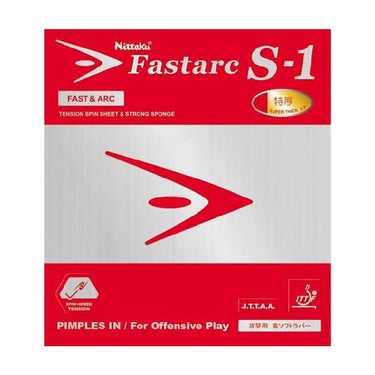 ニッタク Nittaku　ファスターク S-1 卓球ラバー NR-8703 レッド（20） レッド（20）