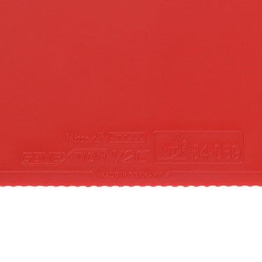 ニッタク Nittaku　ジェネクション V2C 裏ソフト卓球ラバー NR-8787 レッド（20） ラバーのスポンジ層または断面構造を確認できる画像