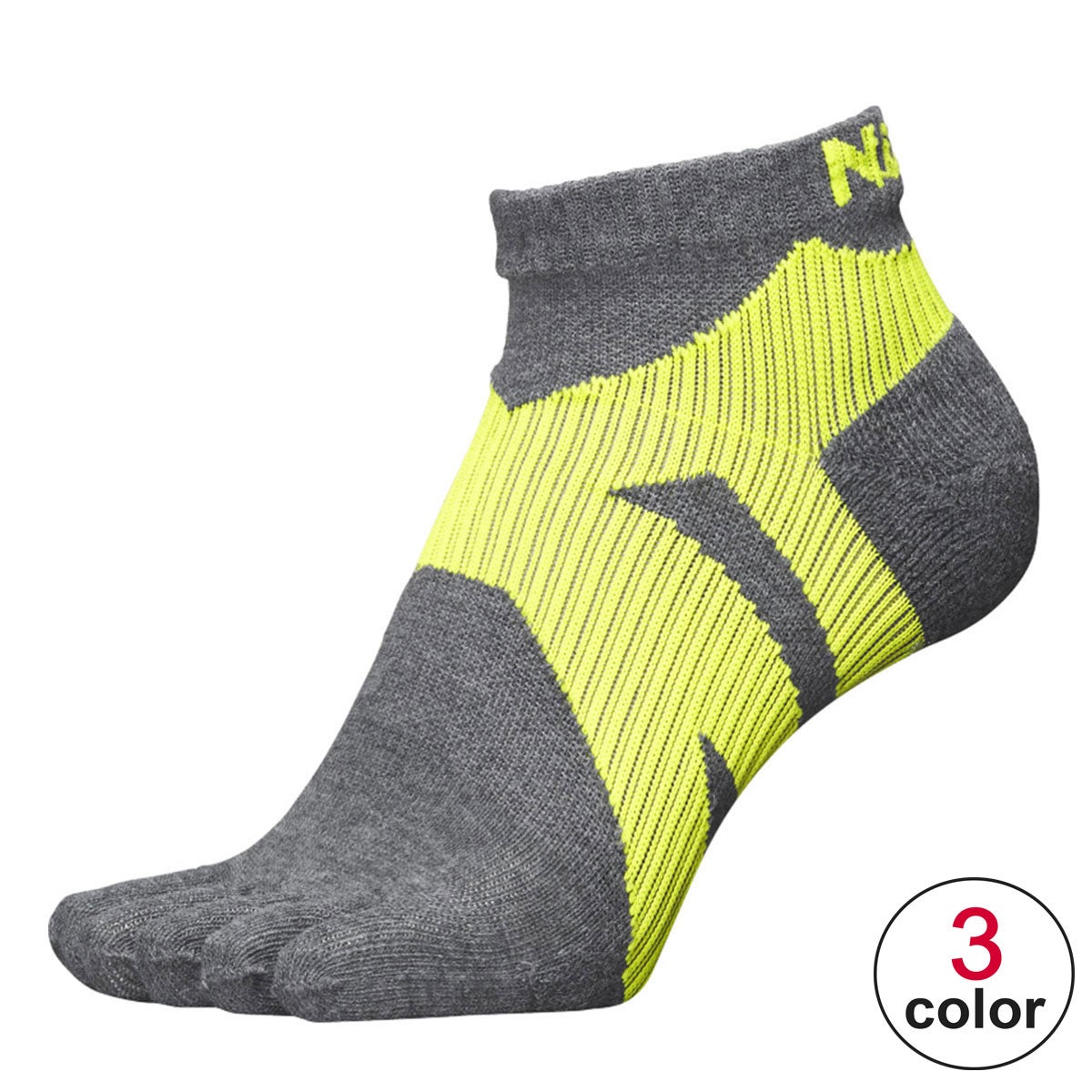 ニッタク Nittaku　卓球ソックス FIVE FINGER SOCKS 5本指ソックス 男女兼用 NW-2900 商品全体の形状とデザインを確認できる画像