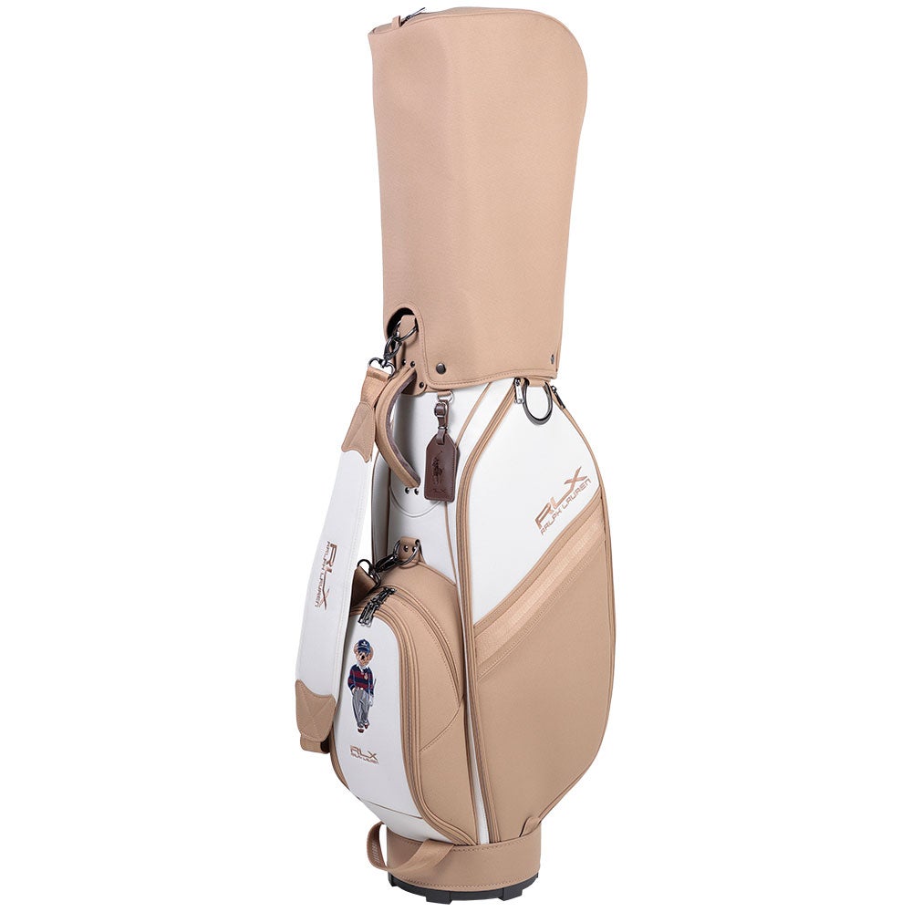 RLX GOLF Polo　ガレッジスタイルベア キャディバッグ RLC025 BE ベージュ キャディバッグの反対側を確認できる画像