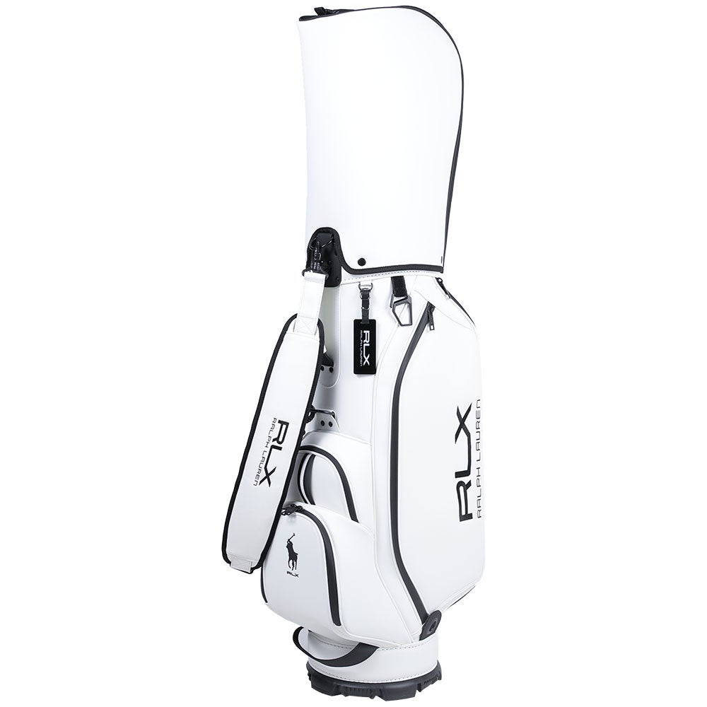 RLX GOLF　プレミアムシリーズ キャディバッグ RLC023 WH ホワイト キャディバッグの反対側を確認できる画像