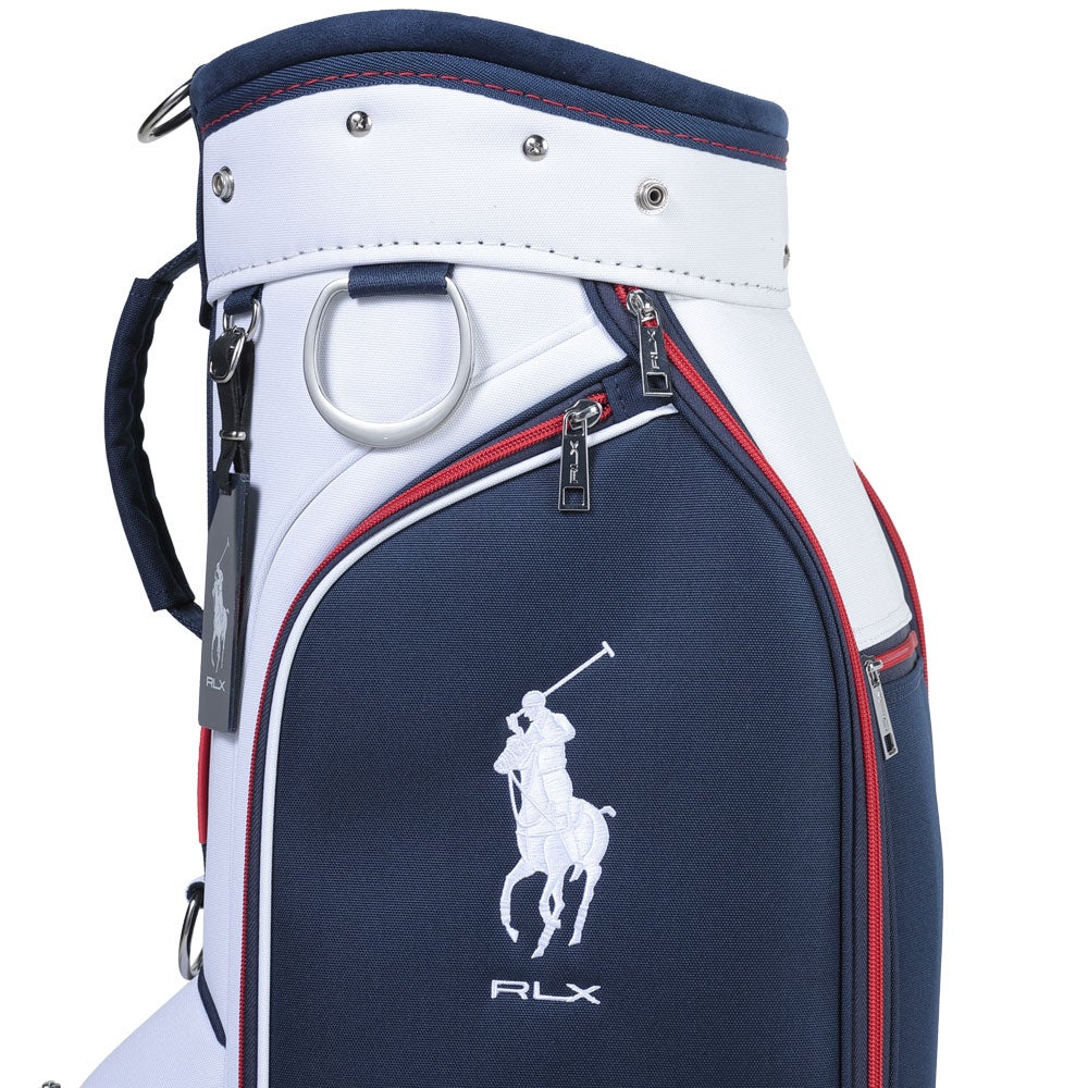 RLX GOLF　スポーティーシリーズ レディース キャディバッグ RLC111 TR トリコロール キャディバッグ上部の口枠・仕切りを確認できる画像