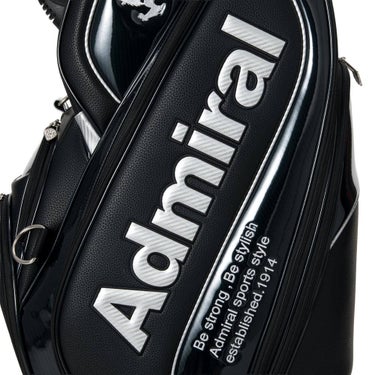 アドミラル Admiral　プロスポーツ カート キャディバッグ ADMG6BC2 10 ブラック キャディバッグのポケット、ロゴ、金具、素材表面などのディテールを確認できる画像（5）