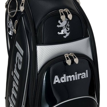 アドミラル Admiral　プロスポーツ カート キャディバッグ ADMG6BC2 10 ブラック キャディバッグのポケット、ロゴ、金具、素材表面などのディテールを確認できる画像（6）