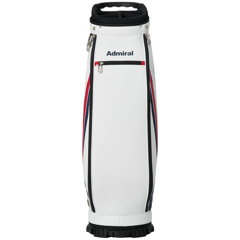 アドミラル Admiral　スタンダード カート キャディバッグ ADMG6BC5 00 ホワイト キャディバッグ上部の口枠・仕切りを確認できる画像
