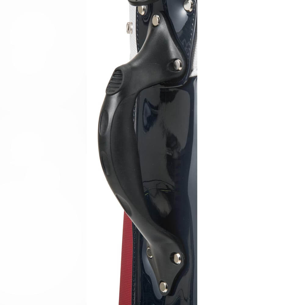 アドミラル Admiral　ベーシック カートキャディバッグ ADMG6BC7 90 トリコロール キャディバッグのポケット、ロゴ、金具、素材表面などのディテールを確認できる画像（4）