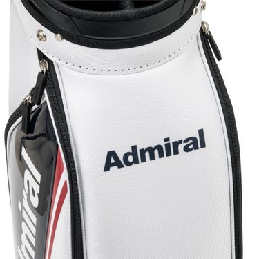 アドミラル Admiral　ベーシック カートキャディバッグ ADMG6BC7 90 トリコロール キャディバッグのポケット、ロゴ、金具、素材表面などのディテールを確認できる画像（5）