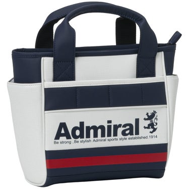 アドミラル Admiral　スタンダード ラウンドバッグ ADMZ6BT3 00 ホワイト バッグの背面または側面を確認できる画像