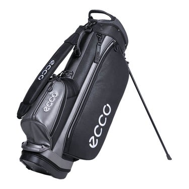 ecco エコー　メンズ スタンドキャディバッグ ECC004S BK ブラック　2026年モデル 商品全体を斜め前から確認できる画像