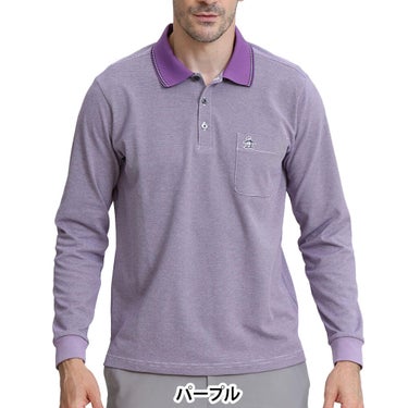 マンシングウェア Munsingwear　メンズ ドット鹿の子 長袖 ポロシャツ MG6FLS32M　2026年モデル 詳細11
