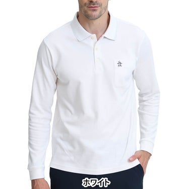 マンシングウェア Munsingwear　メンズ ドット鹿の子 長袖 ポロシャツ MG6FLS32M　2026年モデル 詳細13