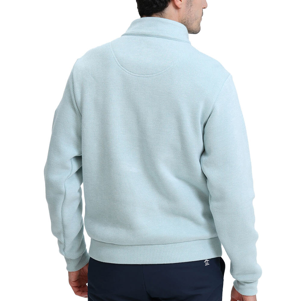 マンシングウェア Munsingwear　メンズ スタンドカラー 長袖 ハーフジップ ニット MG6FSW34M　2026年モデル 詳細3