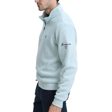 マンシングウェア Munsingwear　メンズ スタンドカラー 長袖 ハーフジップ ニット MG6FSW34M　2026年モデル 詳細4