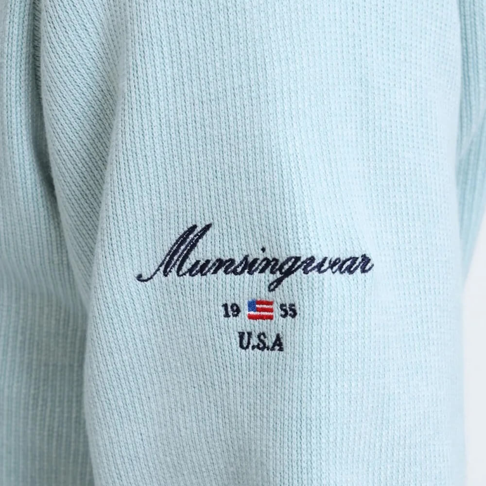 マンシングウェア Munsingwear　メンズ スタンドカラー 長袖 ハーフジップ ニット MG6FSW34M　2026年モデル 詳細6