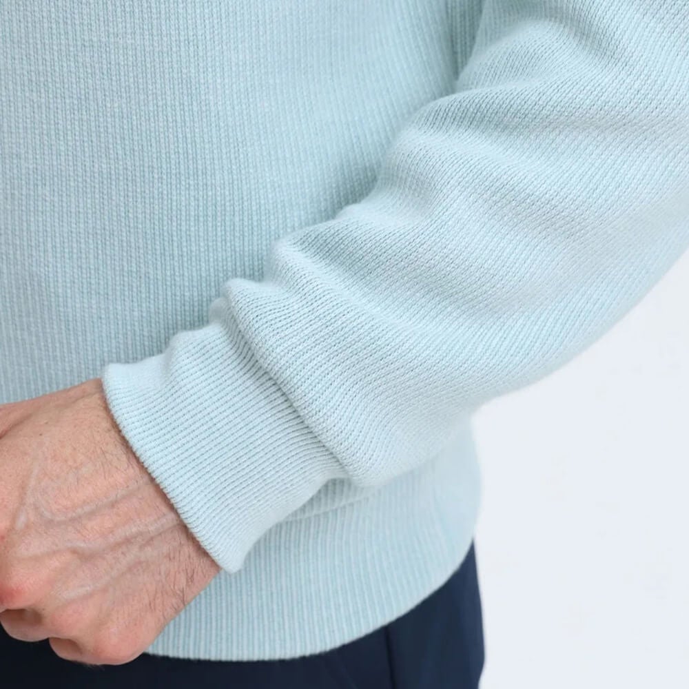 マンシングウェア Munsingwear　メンズ スタンドカラー 長袖 ハーフジップ ニット MG6FSW34M　2026年モデル 詳細7