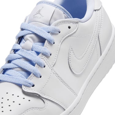 Air Jordan 1 Low G エアジョーダン　ゴルフシューズ DD9315 122 アッパーやシューレース周辺のディテールを確認できる画像
