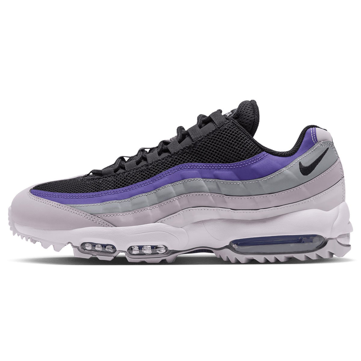ナイキ NIKE　エア マックス AIR MAX 95G　スパイクレス ゴルフシューズ　HV4696 004 シューズ全体を側面から確認できる画像
