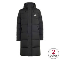 アディダス adidas　マストハブ スリーストライプス ルーズフィット フード付き ロング ダウンコート CO452