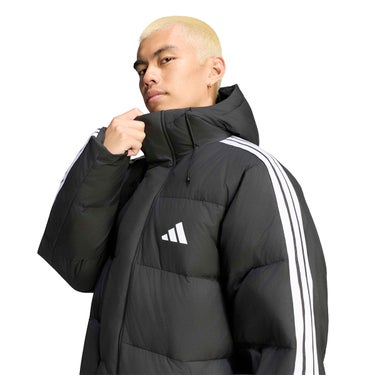アディダス adidas　 マストハブ スリーストライプス ルーズフィット フード付き ロング ダウンコート CO452 2026年モデル 詳細5