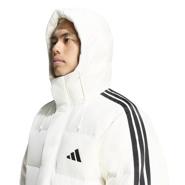 アディダス adidas　 マストハブ スリーストライプス ルーズフィット フード付き ロング ダウンコート CO452 2026年モデル 詳細10