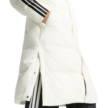 アディダス adidas　 マストハブ スリーストライプス ルーズフィット フード付き ロング ダウンコート CO452 2026年モデル 詳細11