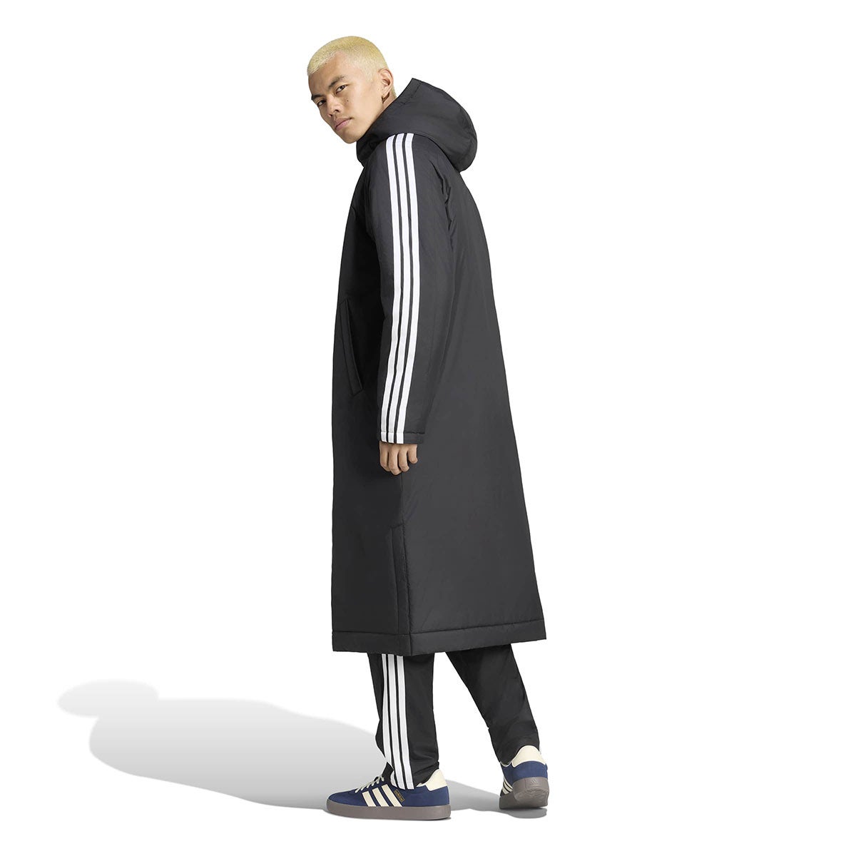 アディダス adidas　 マストハブ スリーストライプス 中わた入り ロングコート LBT55 2026年モデル 詳細3