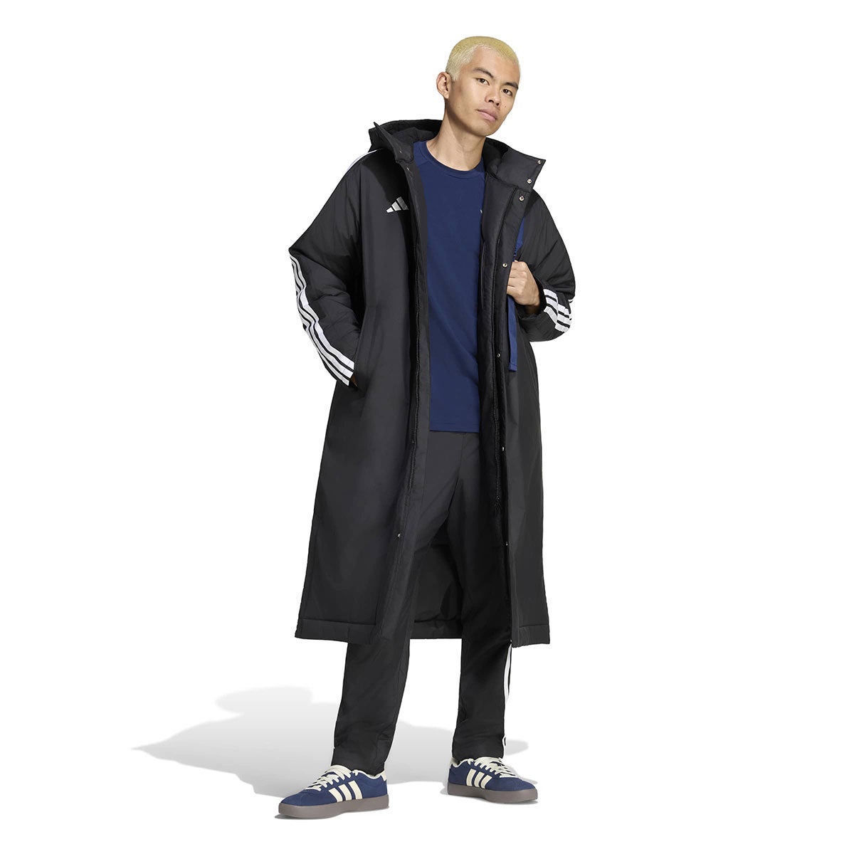 アディダス adidas　 マストハブ スリーストライプス 中わた入り ロングコート LBT55 2026年モデル 詳細4
