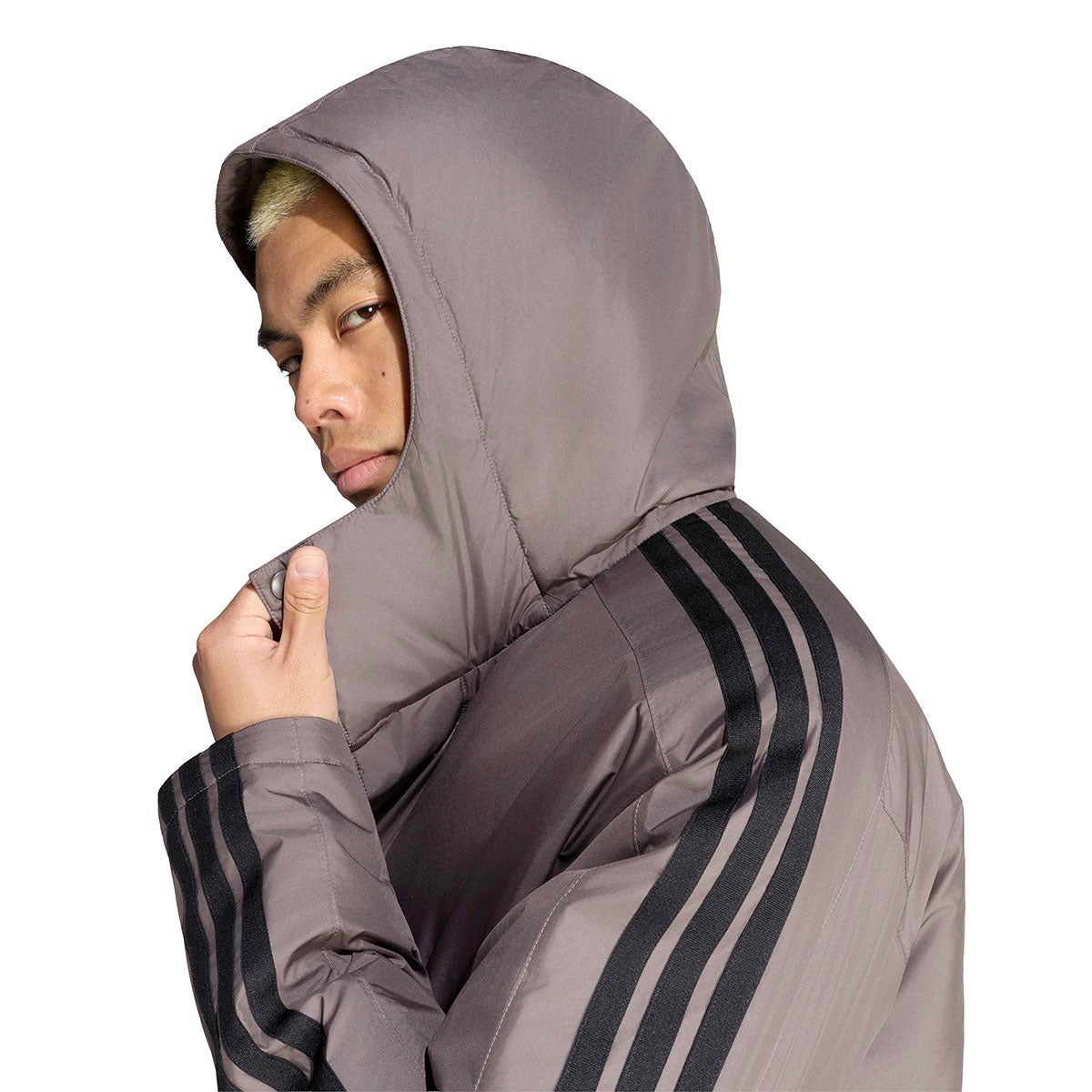 アディダス adidas　 マストハブ スリーストライプス 中わた入り ロングコート LBT55 2026年モデル 詳細11