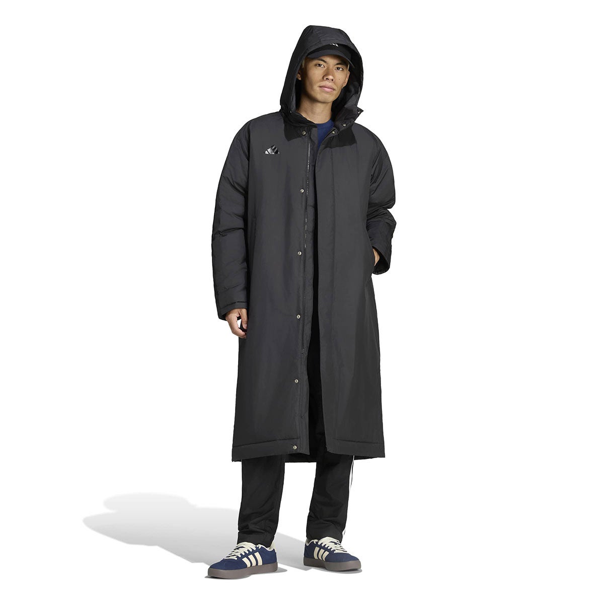 アディダス adidas　 マストハブ スリーストライプス 中わた入り ロングコート LBT55 2026年モデル 詳細14