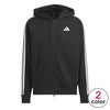 アディダス adidas　エッセンシャルズ プラス ルーズフィット スリーストライプス フレンチテリー フルジップ パーカー TS653