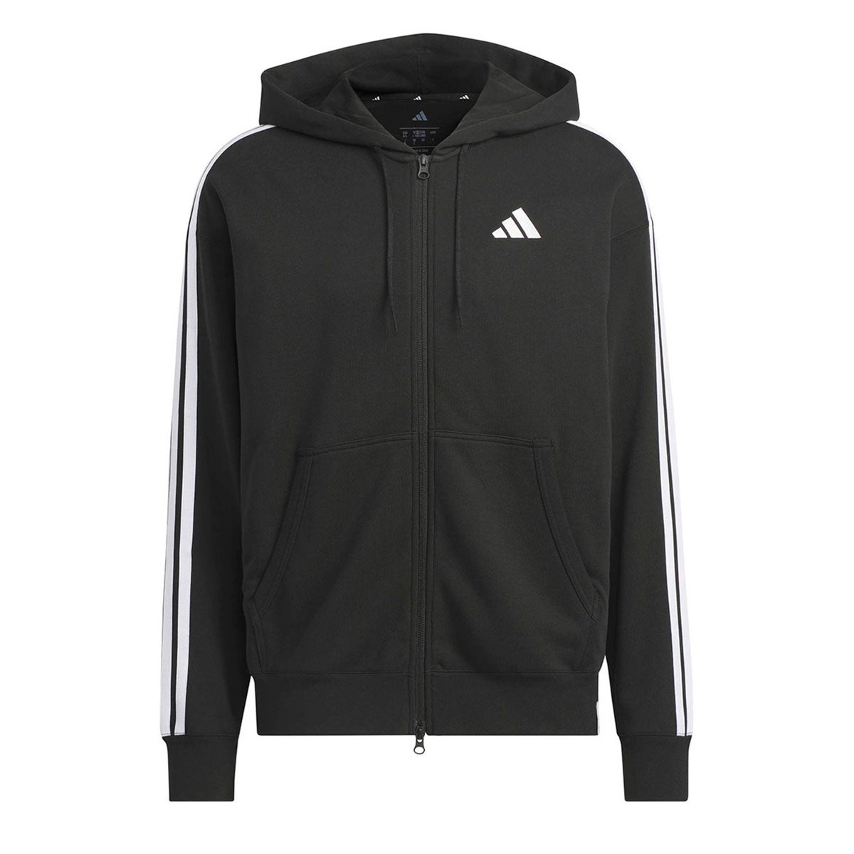アディダス adidas　 エッセンシャルズ プラス ルーズフィット スリーストライプス フレンチテリー フルジップ パーカー TS653 2026年モデル 詳細2