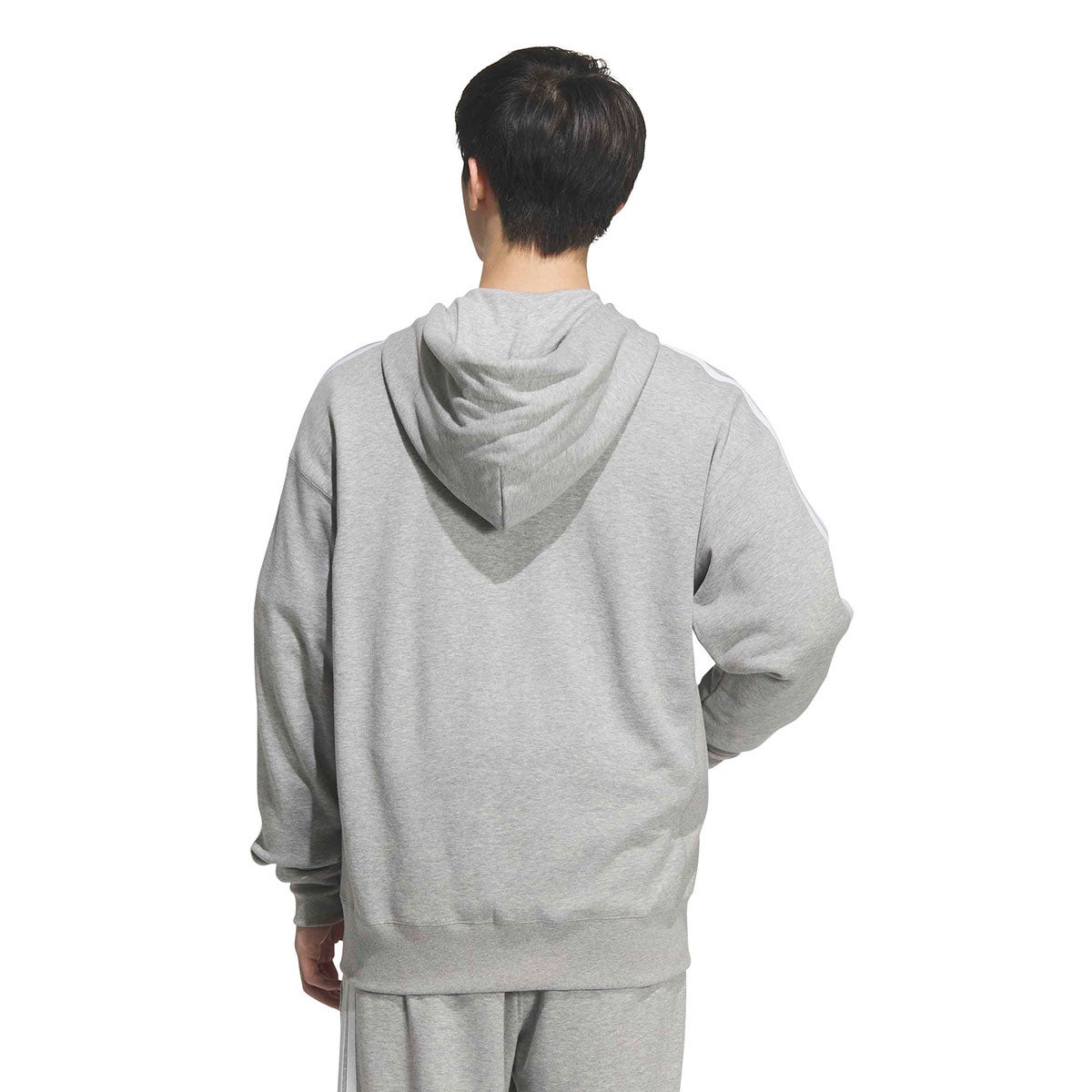 アディダス adidas　 エッセンシャルズ プラス ルーズフィット スリーストライプス フレンチテリー フルジップ パーカー TS653 2026年モデル 詳細9