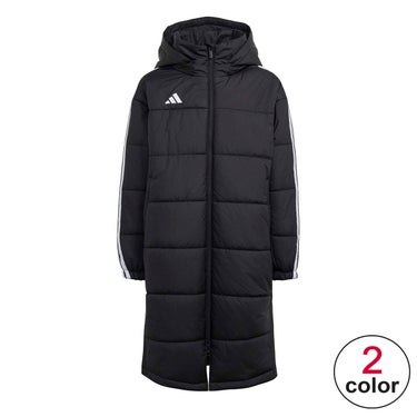 アディダス adidas　 キッズ エッセンシャルズ オーバーサイズフィット ロング 中わた入り フード付きコート YY825 2026年モデル 詳細1