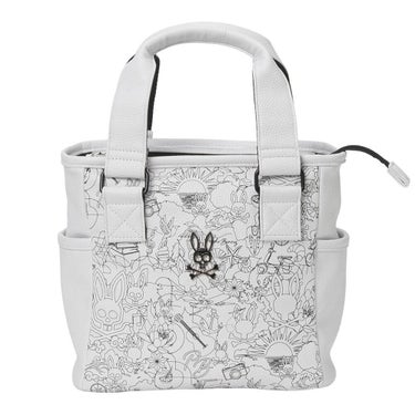 サイコバニー PsychoBunny　MONOTONE EDITION ラウンドバッグ PBMG6BR3 00 ホワイト　2026年モデル 詳細1