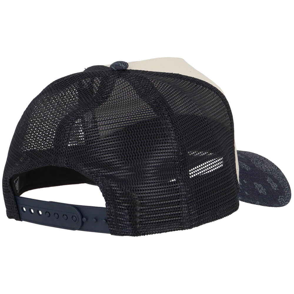 ニューエラ NEW ERA　9FORTY A-Frame トラッカー Laser Burn Out Denim ニューヨーク・ヤンキース キャップ 15137097 クロームホワイト/ネイビー　2026年モデル 詳細2