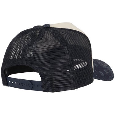 ニューエラ NEW ERA　9FORTY A-Frame トラッカー Laser Burn Out Denim ニューヨーク・ヤンキース キャップ 15137097 クロームホワイト/ネイビー　2026年モデル 詳細2