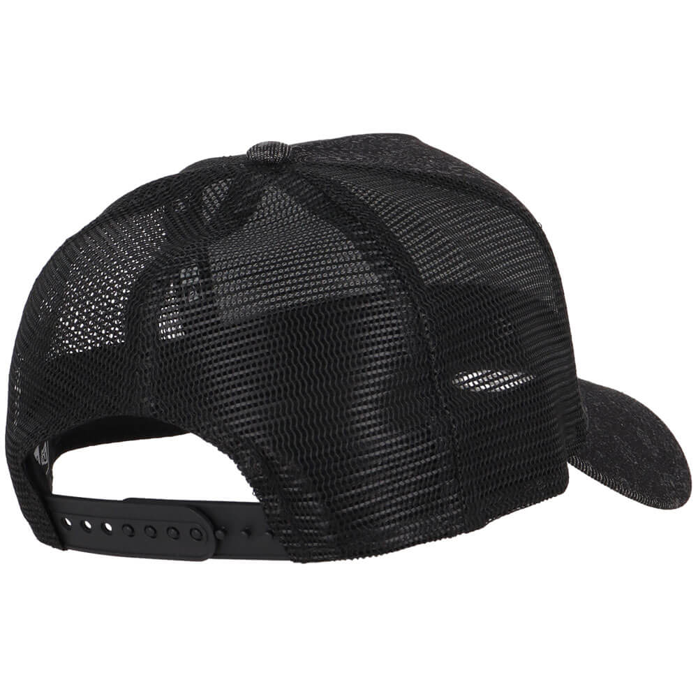 ニューエラ NEW ERA　9FORTY A-Frame トラッカー Laser Burn Out Denim クラシックロゴ キャップ 15137102 ブラック　2026年モデル 詳細2