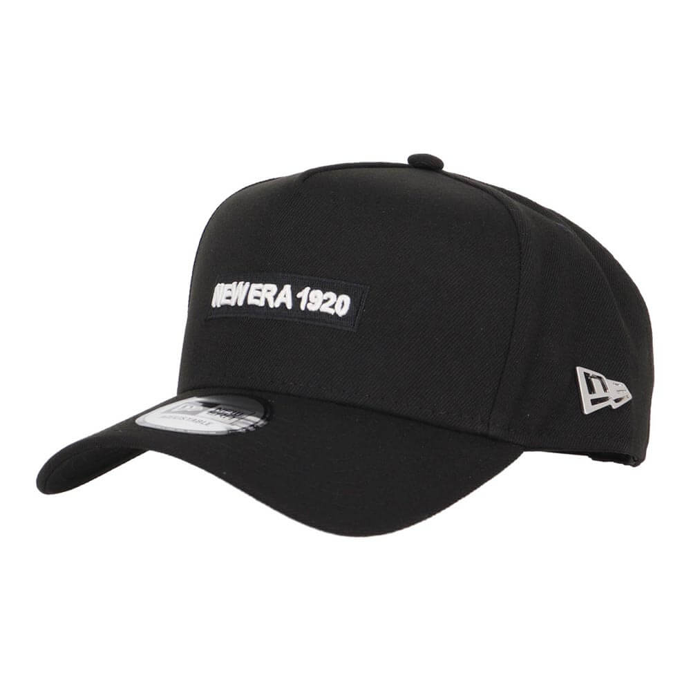 ニューエラ ユニセックス 9FORTY A-Frame Metal Flag NEW ERA 1920 キャップ 15137132 ブラック/シルバー 詳細1