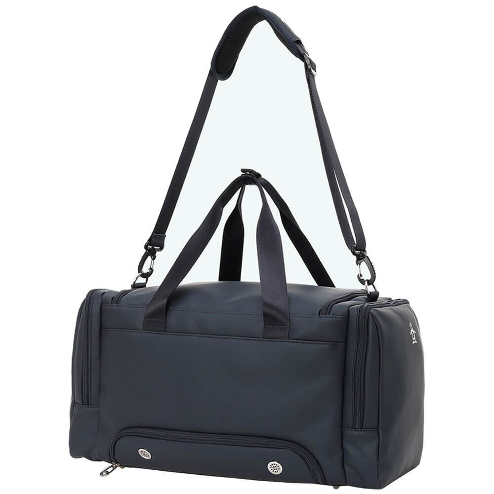 マンシングウェア Munsingwear　シンセティックレザー シューズポケット付 ボストンバッグ MG6FBB03M NV00 ネイビー　2026年モデル 詳細2