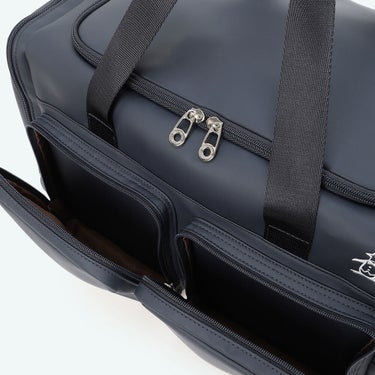 マンシングウェア Munsingwear　シンセティックレザー シューズポケット付 ボストンバッグ MG6FBB03M NV00 ネイビー　2026年モデル 詳細5
