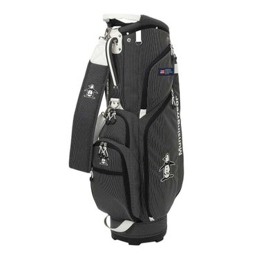 マンシングウェア Munsingwear　ステッチ ナイロン 軽量 キャディバッグ MG6FCB00U BK00 ブラック　2026年モデル 詳細1