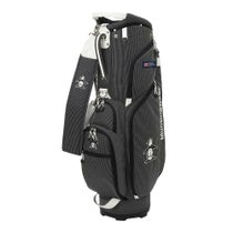 マンシングウェア Munsingwear　ステッチ ナイロン 軽量 キャディバッグ MG6FCB00U BK00 ブラック　2026年モデル