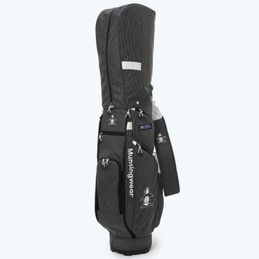 マンシングウェア Munsingwear　ステッチ ナイロン 軽量 キャディバッグ MG6FCB00U BK00 ブラック　2026年モデル 詳細4