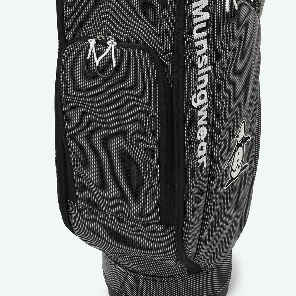 マンシングウェア Munsingwear　ステッチ ナイロン 軽量 キャディバッグ MG6FCB00U BK00 ブラック　2026年モデル 詳細7