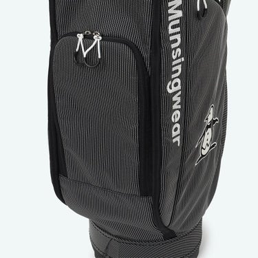 マンシングウェア Munsingwear　ステッチ ナイロン 軽量 キャディバッグ MG6FCB00U BK00 ブラック　2026年モデル 詳細7