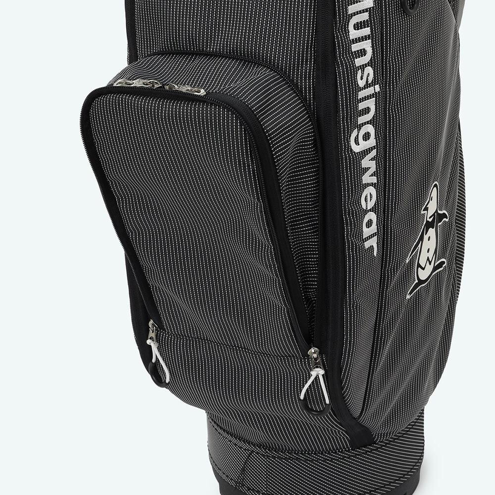マンシングウェア Munsingwear　ステッチ ナイロン 軽量 キャディバッグ MG6FCB00U BK00 ブラック　2026年モデル 詳細8